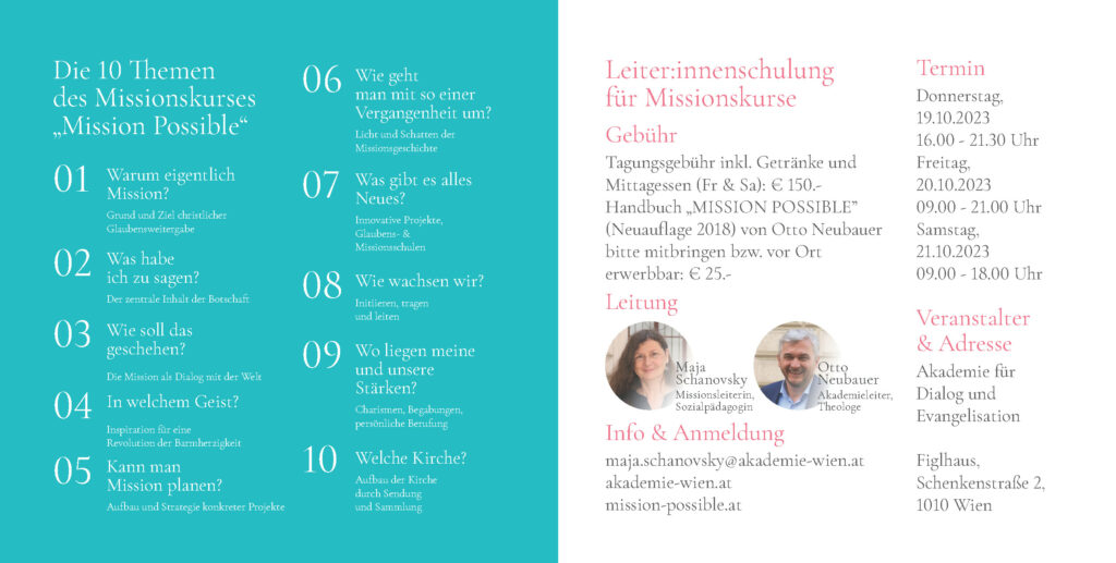 Missionskurs Leiterschulung Flyer 23 Seite 2